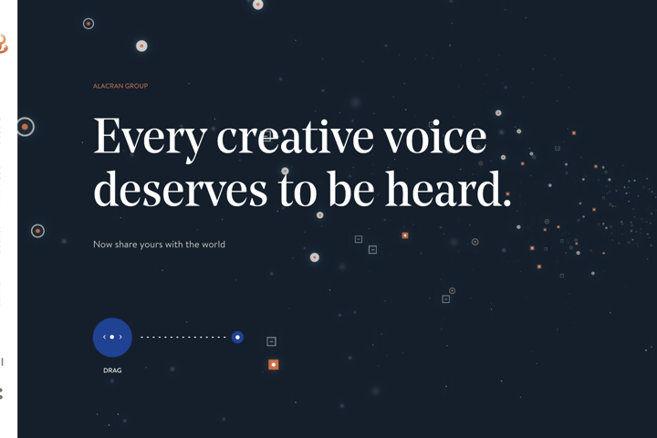 Alacran Group Productions and Recording website preview